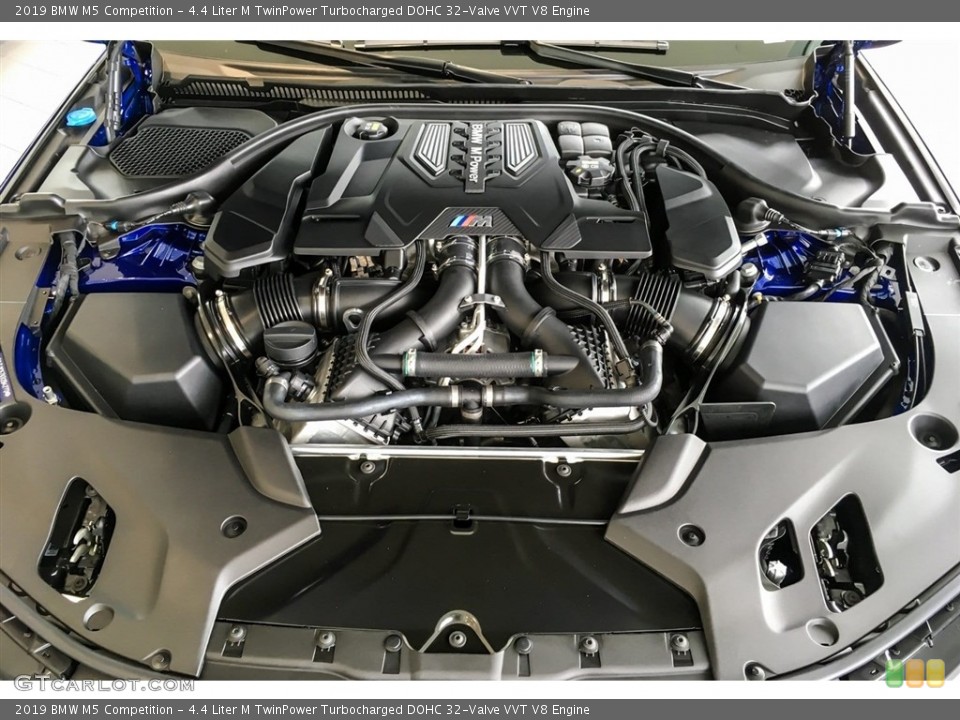 4.4 Liter M TwinPower Turbocharged DOHC 32-Valve VVT V8 Engine for the 2019 BMW M5 #128951820