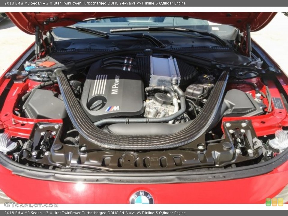 3.0 Liter TwinPower Turbocharged DOHC 24-Valve VVT Inline 6 Cylinder Engine for the 2018 BMW M3 #129131384