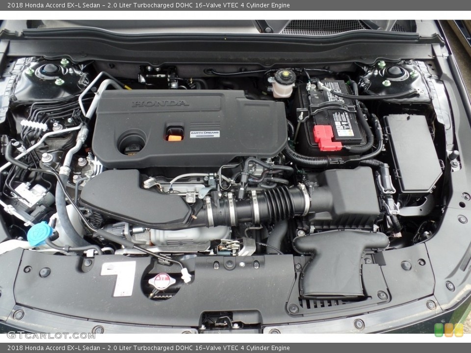 2.0 Liter Turbocharged DOHC 16-Valve VTEC 4 Cylinder 2018 Honda Accord Engine