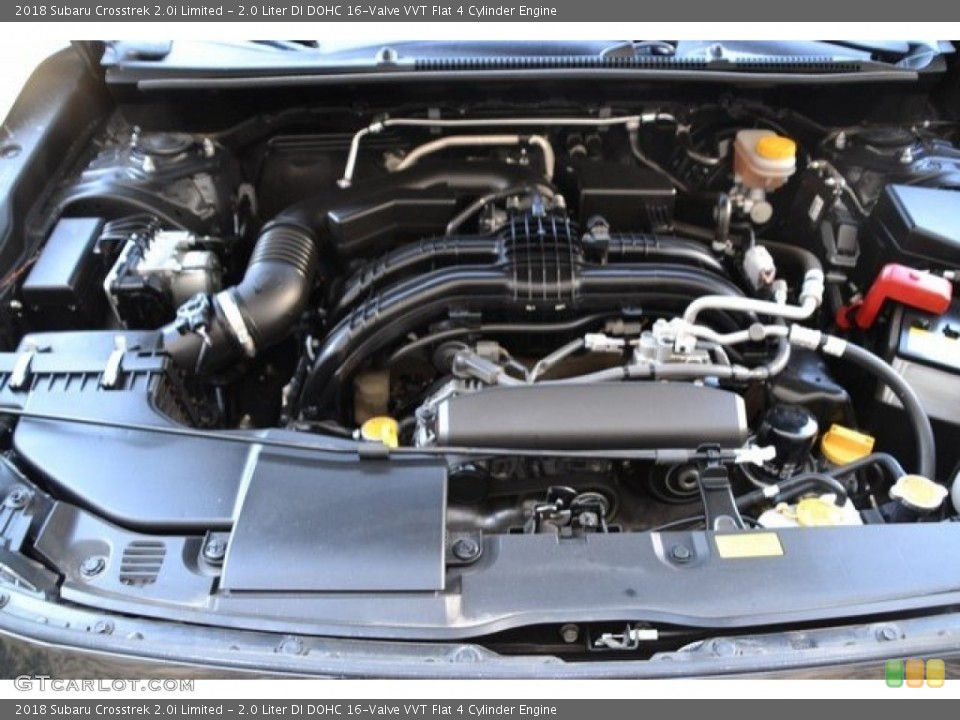2.0 Liter DI DOHC 16-Valve VVT Flat 4 Cylinder 2018 Subaru Crosstrek Engine