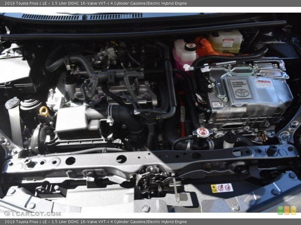 1.5 Liter DOHC 16-Valve VVT-i 4 Cylinder Gasoline/Electric Hybrid Engine for the 2019 Toyota Prius c #129608467