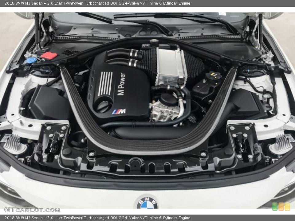 3.0 Liter TwinPower Turbocharged DOHC 24-Valve VVT Inline 6 Cylinder Engine for the 2018 BMW M3 #129623938
