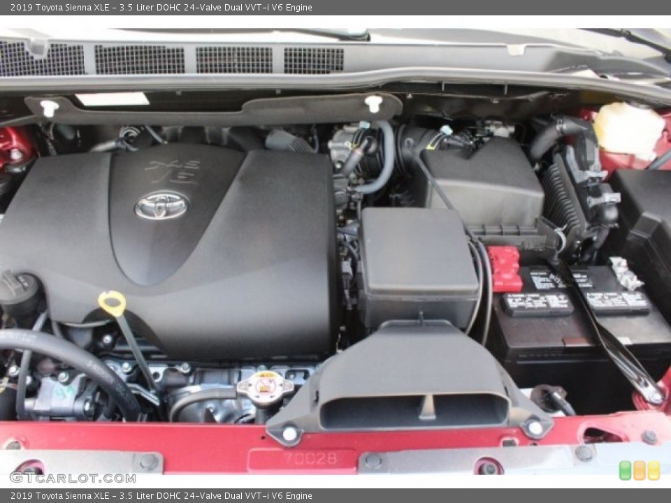 3.5 Liter DOHC 24-Valve Dual VVT-i V6 Engine for the 2019 Toyota Sienna #129745807