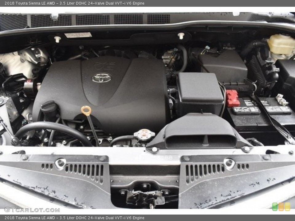 3.5 Liter DOHC 24-Valve Dual VVT-i V6 Engine for the 2018 Toyota Sienna #129822292