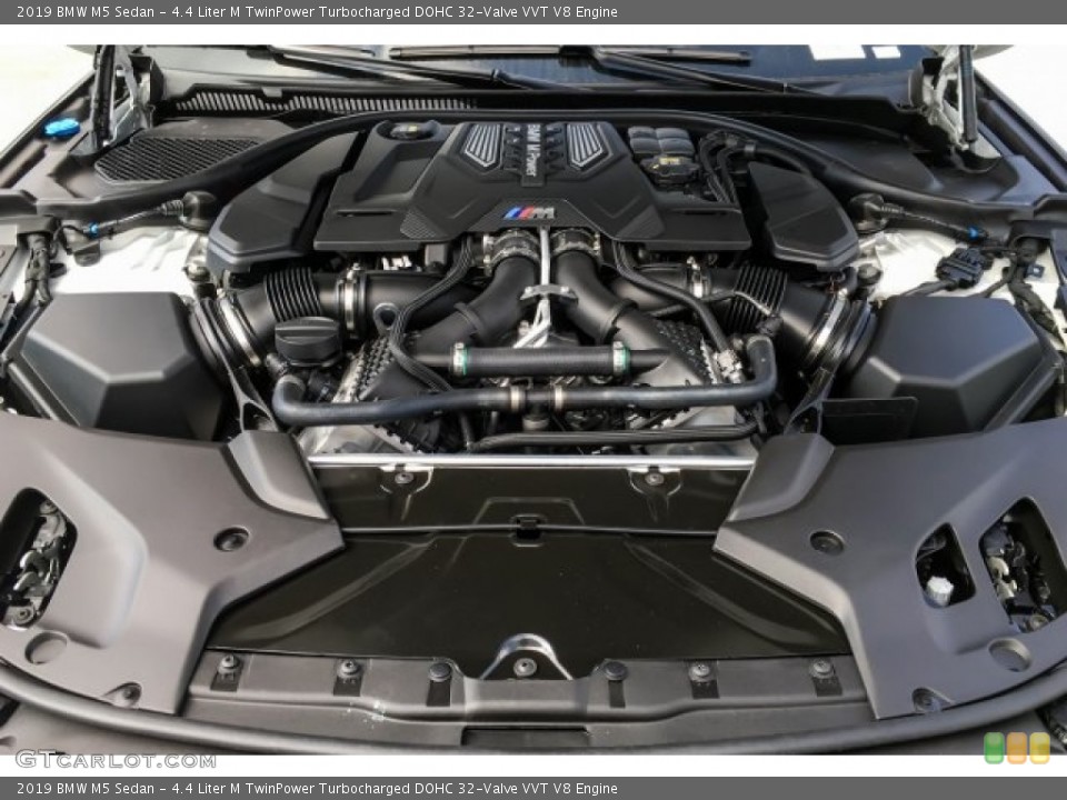 4.4 Liter M TwinPower Turbocharged DOHC 32-Valve VVT V8 Engine for the 2019 BMW M5 #129860905