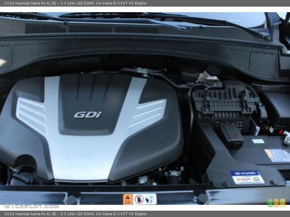 3.3 Liter GDI DOHC 24-Valve D-CVVT V6 Engine for the 2019 Hyundai Santa Fe XL #129867754