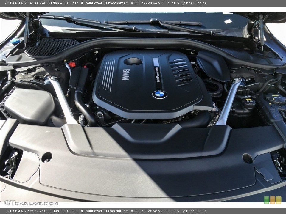 3.0 Liter DI TwinPower Turbocharged DOHC 24-Valve VVT Inline 6 Cylinder 2019 BMW 7 Series Engine