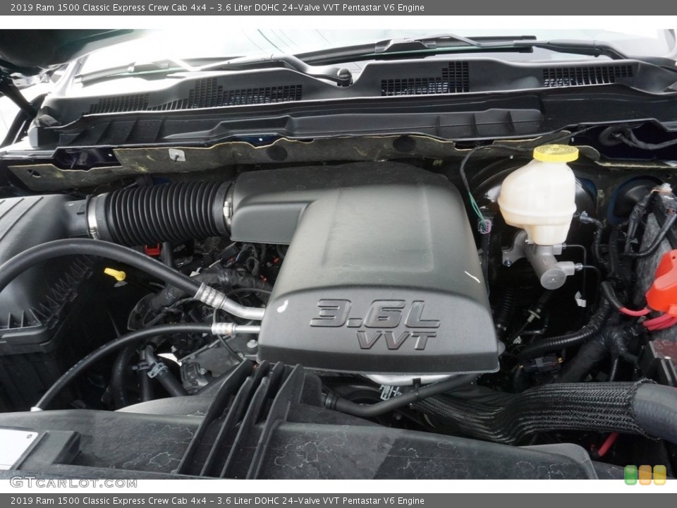 3.6 Liter DOHC 24-Valve VVT Pentastar V6 2019 Ram 1500 Engine