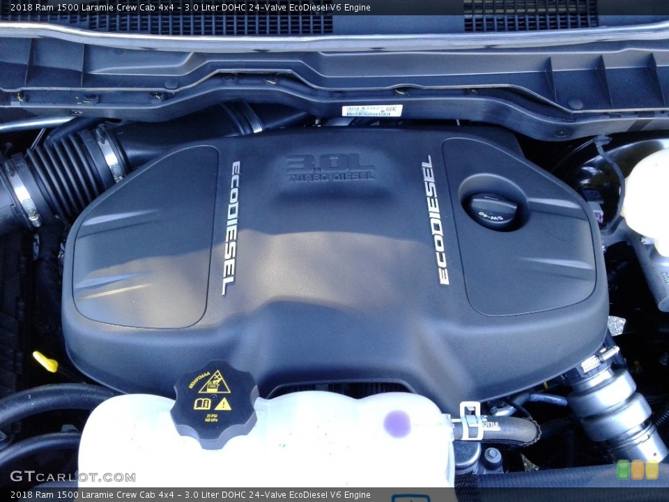 3.0 Liter DOHC 24-Valve EcoDiesel V6 Engine for the 2018 Ram 1500 #130172658