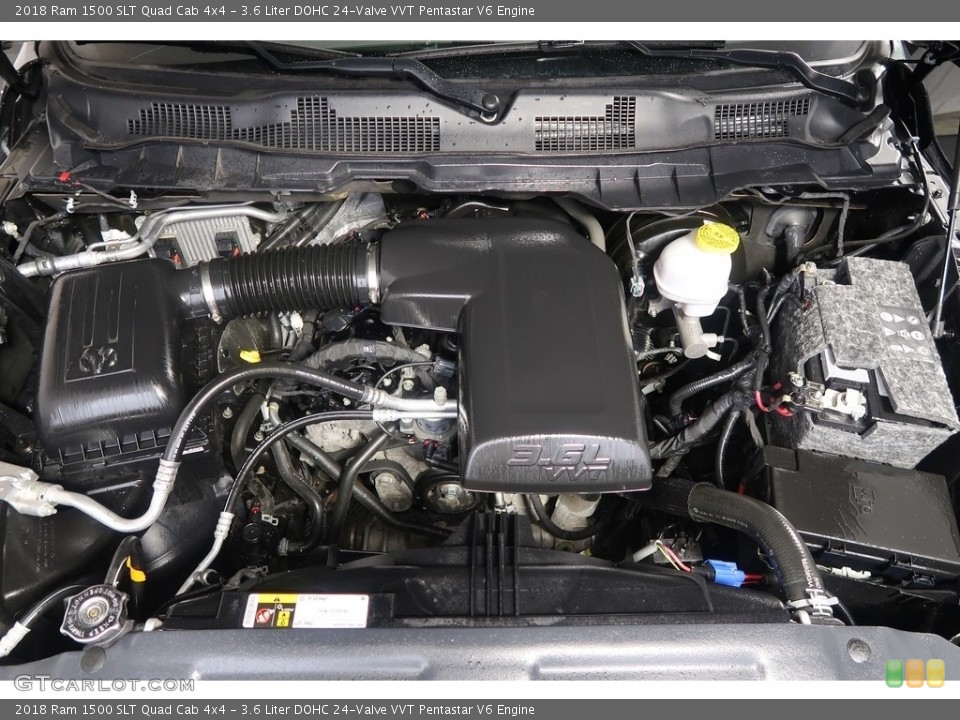 3.6 Liter DOHC 24-Valve VVT Pentastar V6 2018 Ram 1500 Engine