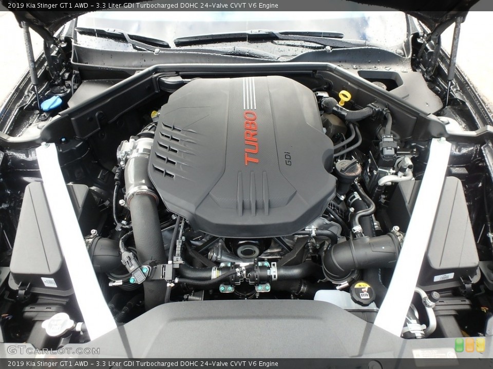 3.3 Liter GDI Turbocharged DOHC 24-Valve CVVT V6 Engine for the 2019 Kia Stinger #130303648