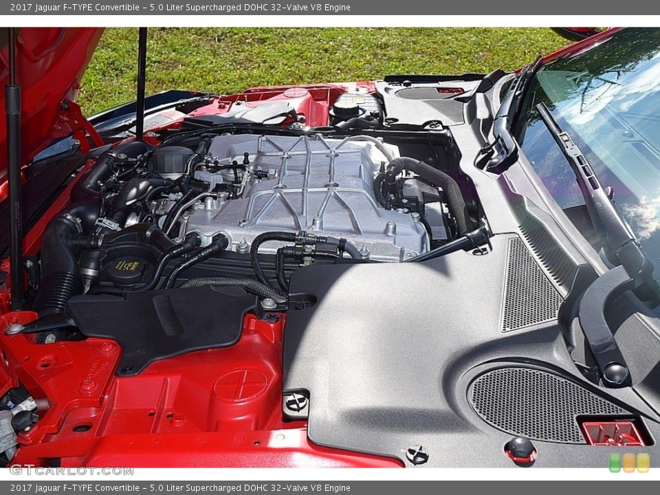 5.0 Liter Supercharged DOHC 32-Valve V8 2017 Jaguar F-TYPE Engine