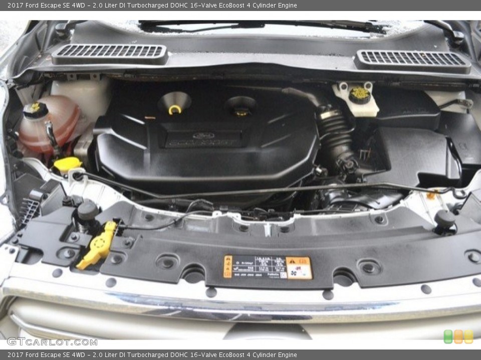 2.0 Liter DI Turbocharged DOHC 16-Valve EcoBoost 4 Cylinder 2017 Ford Escape Engine