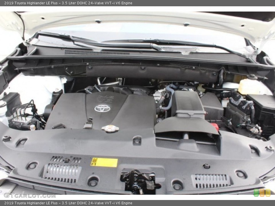 3.5 Liter DOHC 24-Valve VVT-i V6 2019 Toyota Highlander Engine