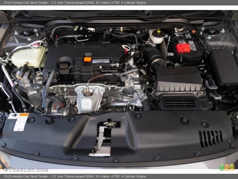 1.5 Liter Turbocharged DOHC 16-Valve i-VTEC 4 Cylinder Engine for the 2019 Honda Civic #131069315