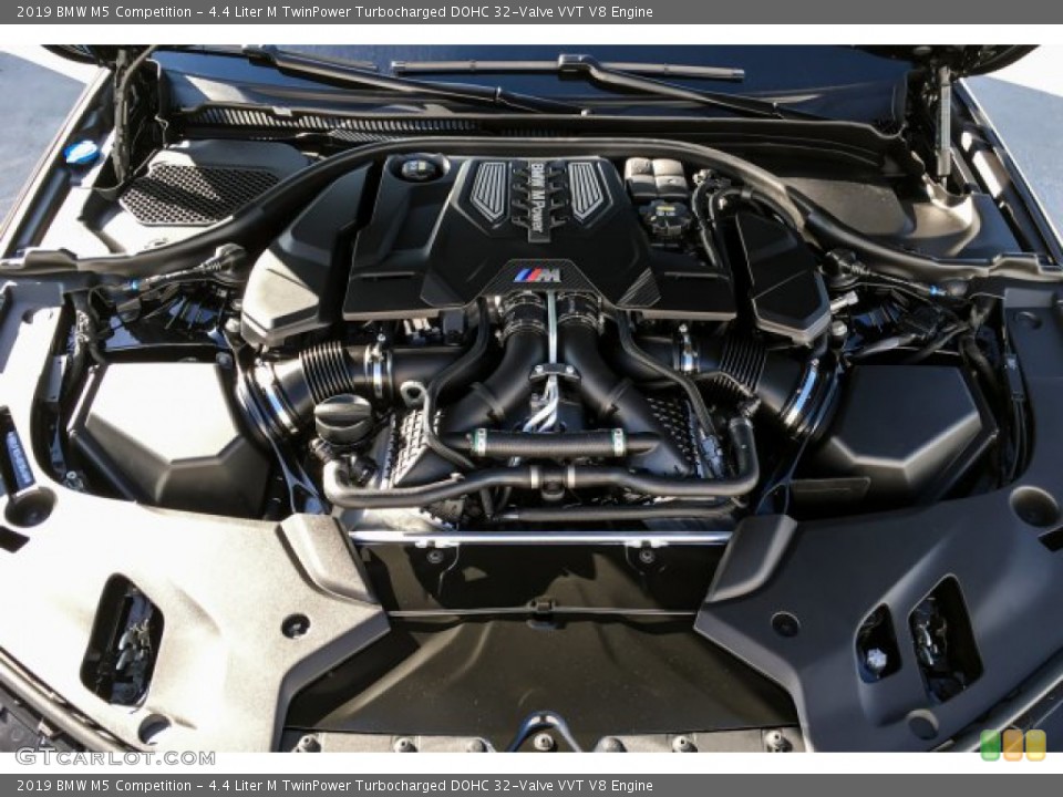 4.4 Liter M TwinPower Turbocharged DOHC 32-Valve VVT V8 Engine for the 2019 BMW M5 #131094668