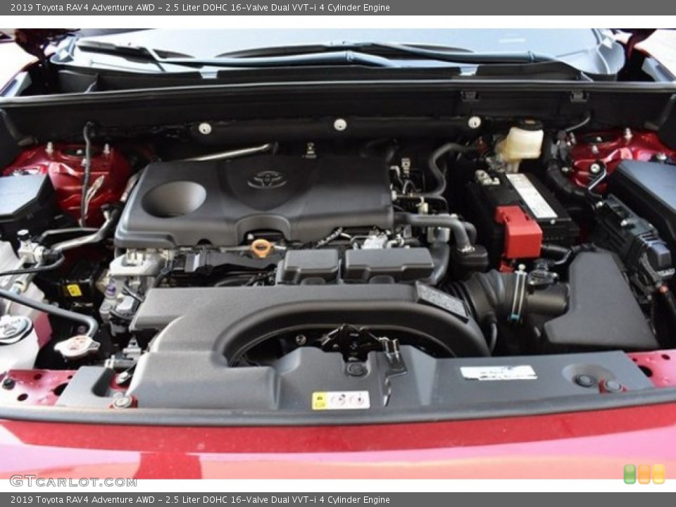 2.5 Liter DOHC 16-Valve Dual VVT-i 4 Cylinder 2019 Toyota RAV4 Engine