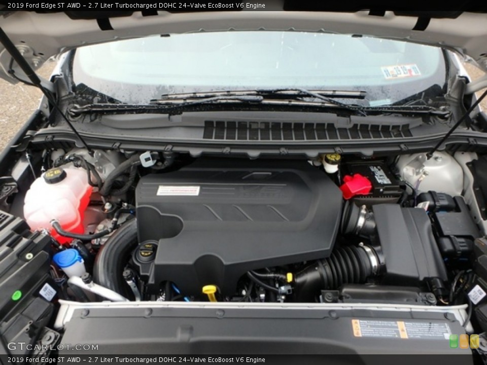 2.7 Liter Turbocharged DOHC 24-Valve EcoBoost V6 2019 Ford Edge Engine