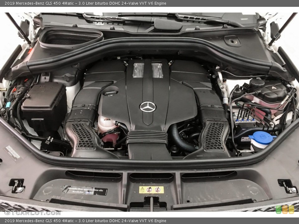 3.0 Liter biturbo DOHC 24-Valve VVT V6 2019 Mercedes-Benz GLS Engine