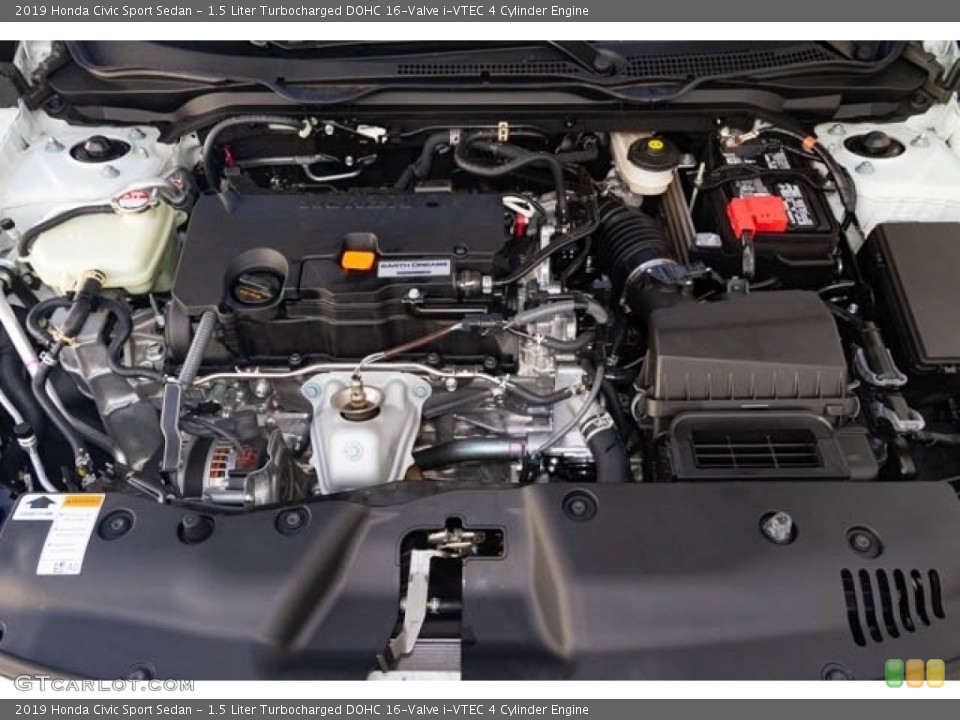 1.5 Liter Turbocharged DOHC 16-Valve i-VTEC 4 Cylinder Engine for the 2019 Honda Civic #131491420