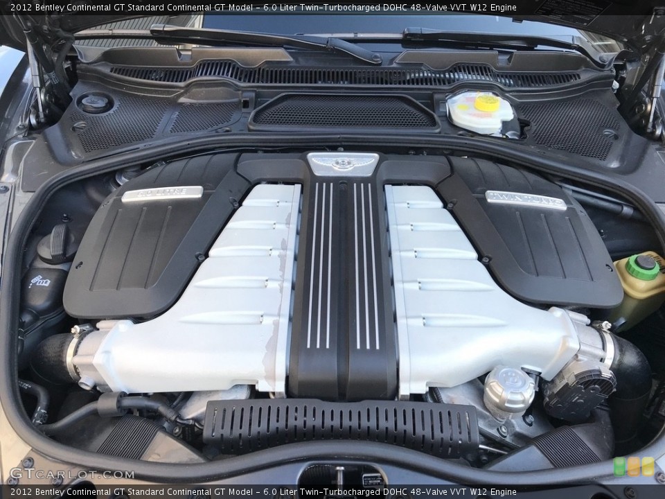 6.0 Liter Twin-Turbocharged DOHC 48-Valve VVT W12 Engine for the 2012 Bentley Continental GT #131736444