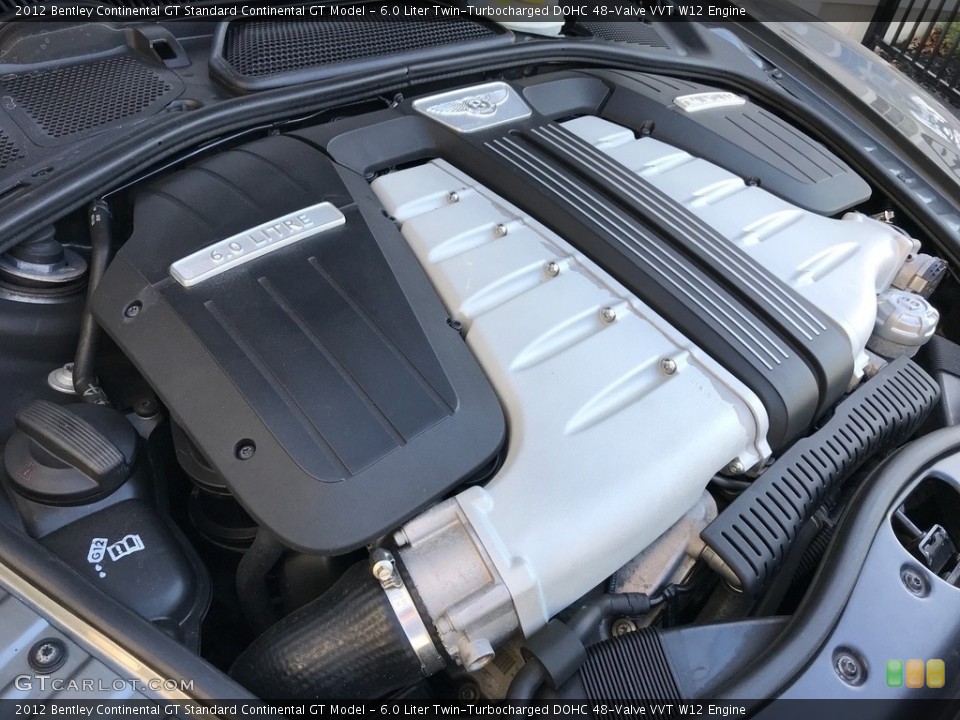 6.0 Liter Twin-Turbocharged DOHC 48-Valve VVT W12 Engine for the 2012 Bentley Continental GT #131736478