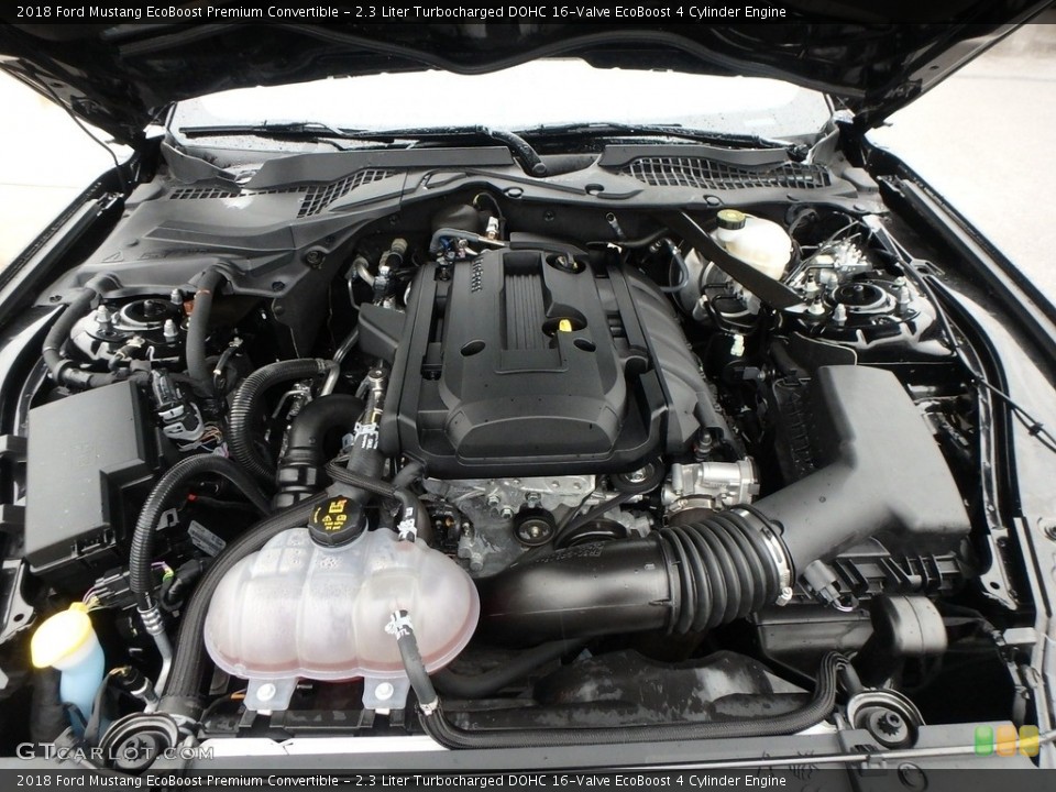 2.3 Liter Turbocharged DOHC 16-Valve EcoBoost 4 Cylinder Engine for the 2018 Ford Mustang #131789747