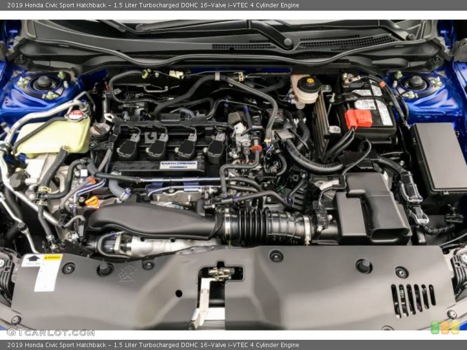 1.5 Liter Turbocharged DOHC 16-Valve i-VTEC 4 Cylinder Engine for the 2019 Honda Civic #132123265
