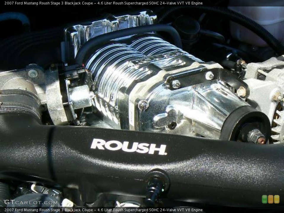 4.6 Liter Roush Supercharged SOHC 24-Valve VVT V8 Engine for the 2007 Ford Mustang #13216883