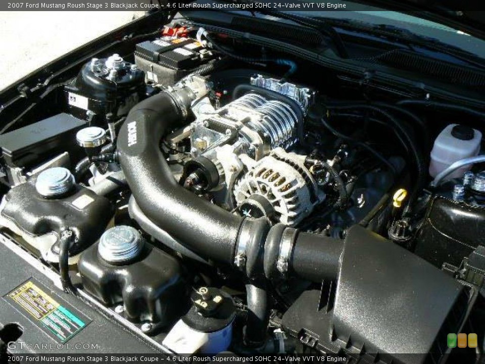 4.6 Liter Roush Supercharged SOHC 24-Valve VVT V8 Engine for the 2007 Ford Mustang #13216973