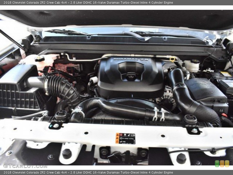 2.8 Liter DOHC 16-Valve Duramax Turbo-Diesel Inline 4 Cylinder 2018 Chevrolet Colorado Engine