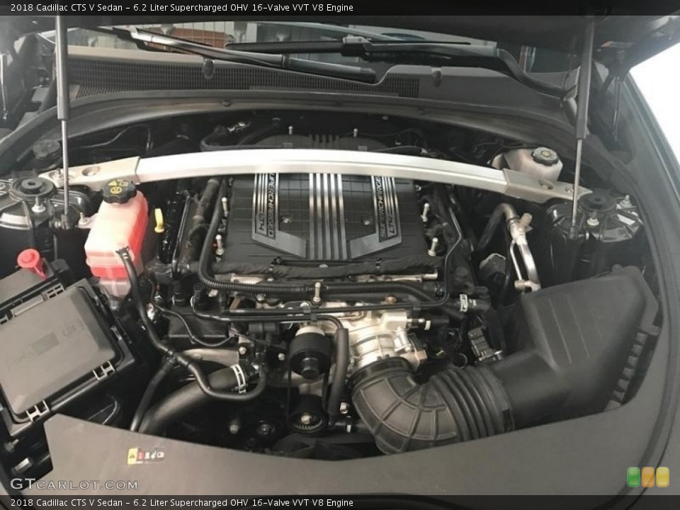 6.2 Liter Supercharged OHV 16-Valve VVT V8 2018 Cadillac CTS Engine