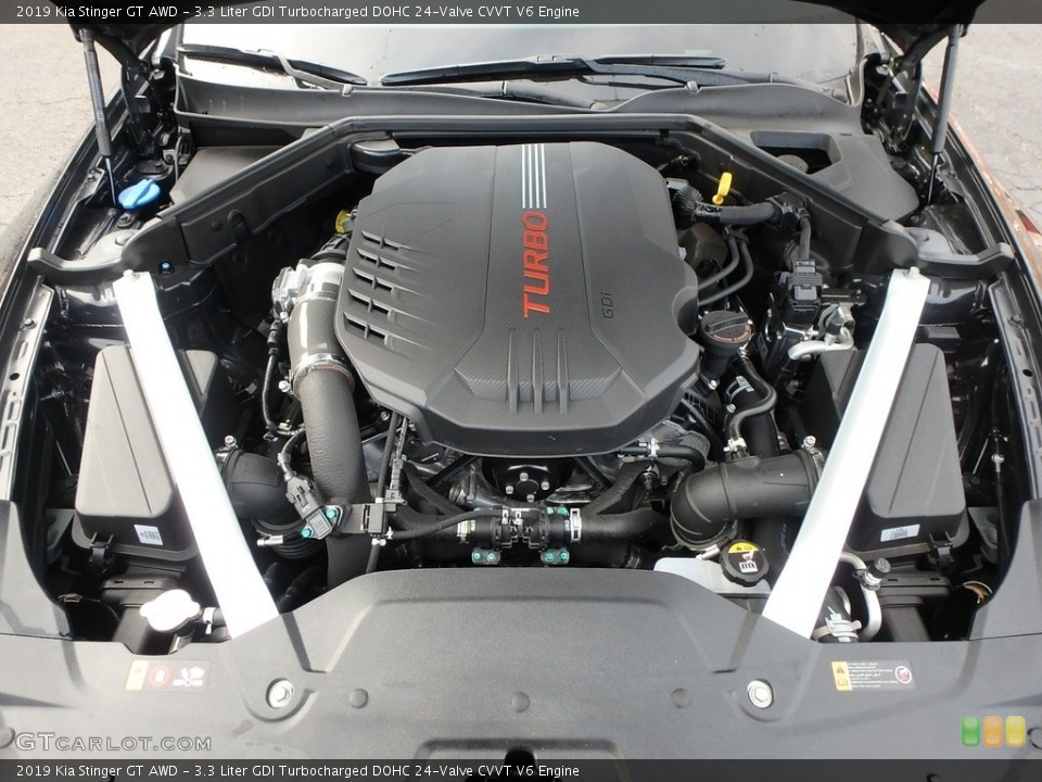 3.3 Liter GDI Turbocharged DOHC 24-Valve CVVT V6 Engine for the 2019 Kia Stinger #132464017