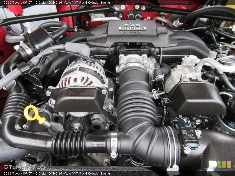2.0 Liter DOHC 16-Valve VVT Flat 4 Cylinder 2019 Toyota 86 Engine