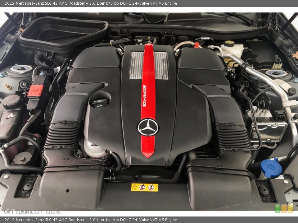 3.0 Liter biturbo DOHC 24-Valve VVT V6 2019 Mercedes-Benz SLC Engine