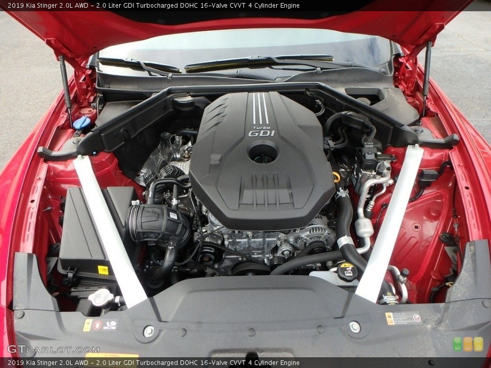 2.0 Liter GDI Turbocharged DOHC 16-Valve CVVT 4 Cylinder Engine for the 2019 Kia Stinger #132963206
