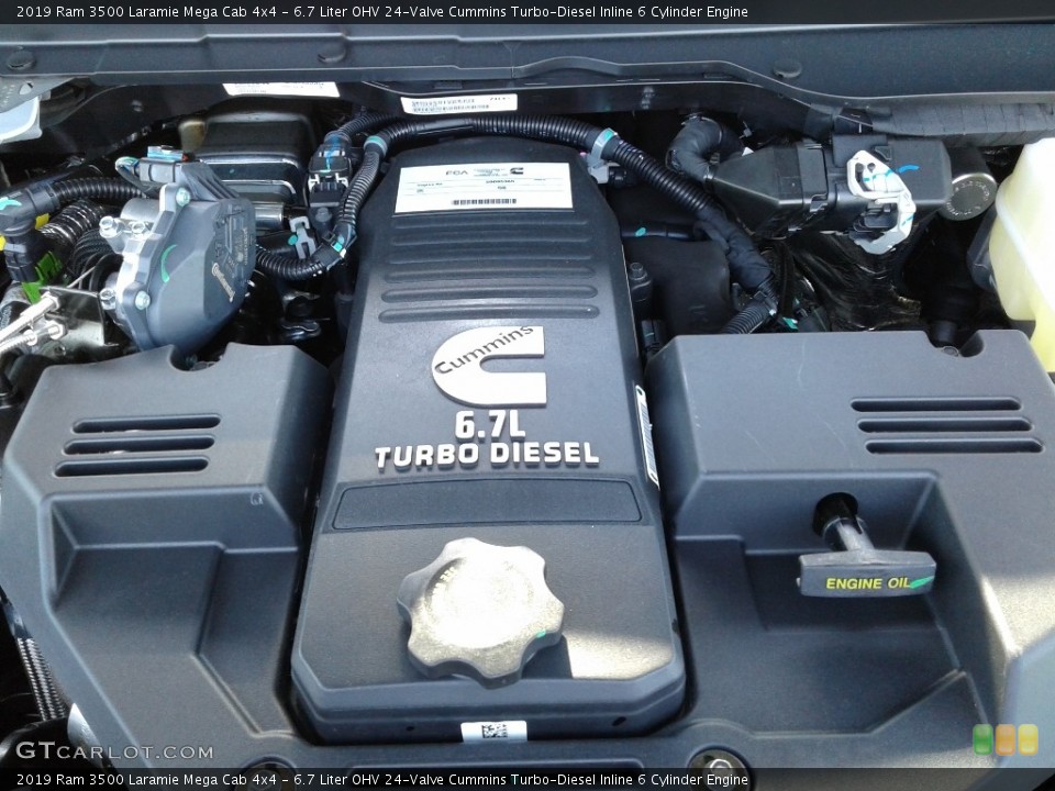 6.7 Liter OHV 24-Valve Cummins Turbo-Diesel Inline 6 Cylinder Engine for the 2019 Ram 3500 #133047617