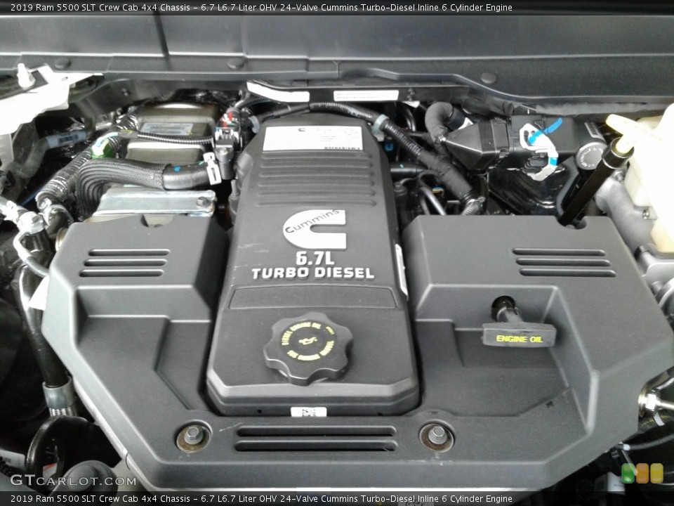 6.7 L6.7 Liter OHV 24-Valve Cummins Turbo-Diesel Inline 6 Cylinder 2019 Ram 5500 Engine