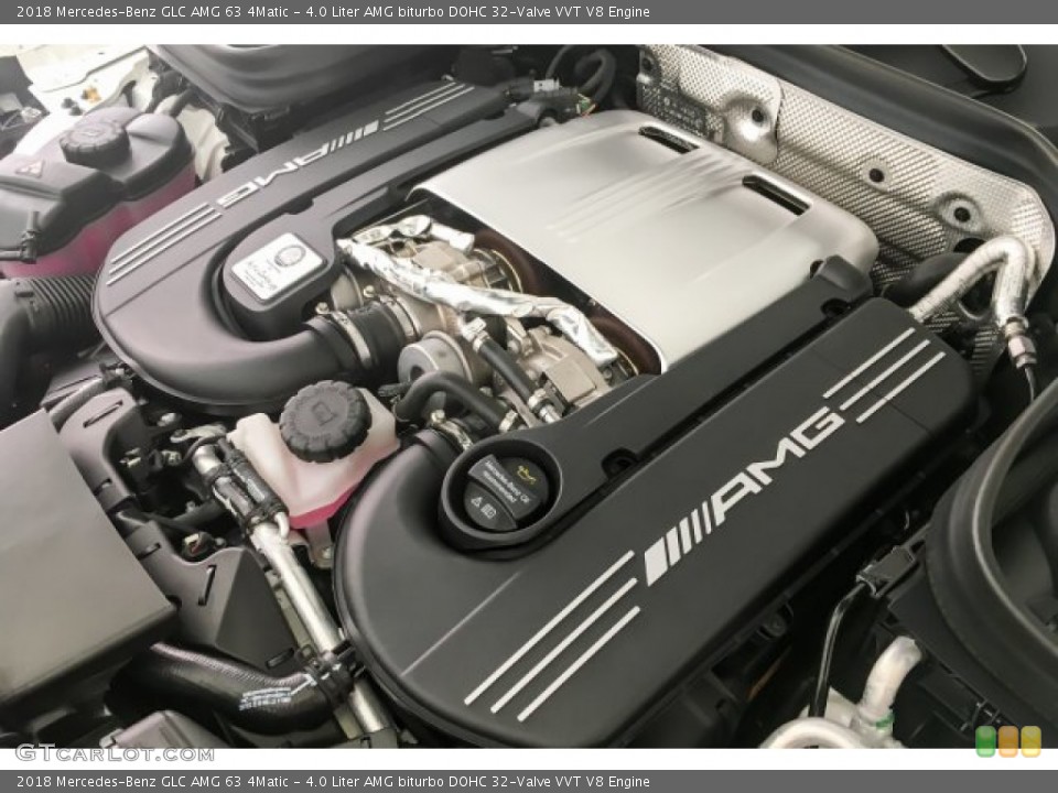 4.0 Liter AMG biturbo DOHC 32-Valve VVT V8 2018 Mercedes-Benz GLC Engine