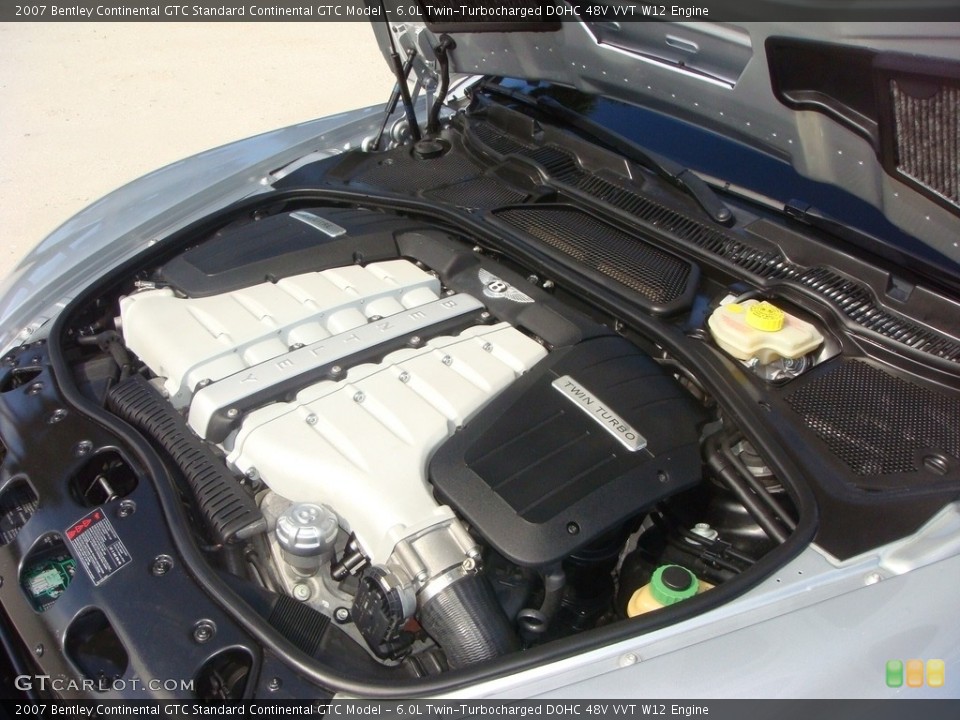 6.0L Twin-Turbocharged DOHC 48V VVT W12 2007 Bentley Continental GTC Engine