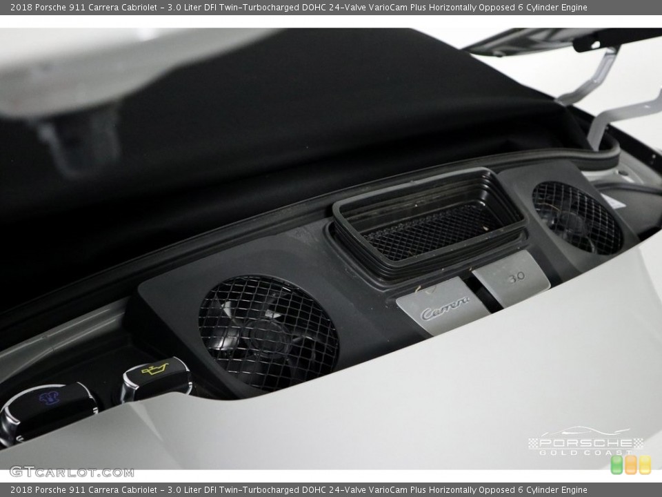 3.0 Liter DFI Twin-Turbocharged DOHC 24-Valve VarioCam Plus Horizontally Opposed 6 Cylinder 2018 Porsche 911 Engine