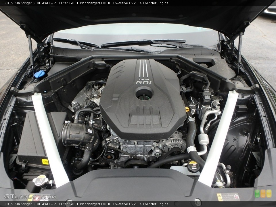 2.0 Liter GDI Turbocharged DOHC 16-Valve CVVT 4 Cylinder Engine for the 2019 Kia Stinger #133199901