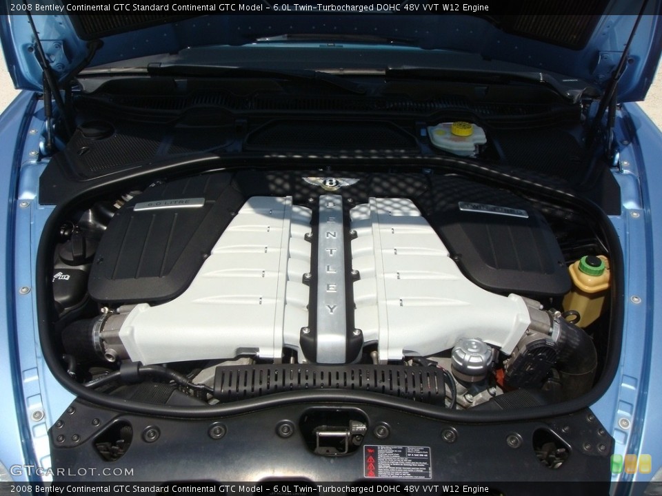 6.0L Twin-Turbocharged DOHC 48V VVT W12 Engine for the 2008 Bentley Continental GTC #133215936