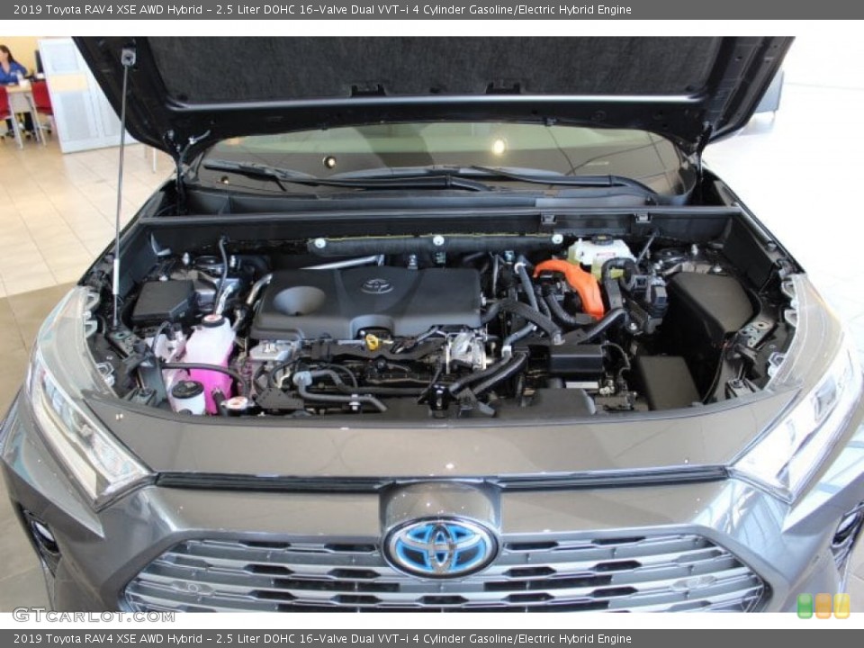2.5 Liter DOHC 16-Valve Dual VVT-i 4 Cylinder Gasoline/Electric Hybrid Engine for the 2019 Toyota RAV4 #133219742
