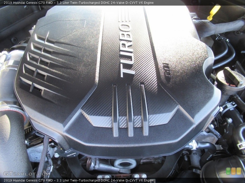 3.3 Liter Twin-Turbocharged DOHC 24-Valve D-CVVT V6 Engine for the 2019 Hyundai Genesis #133575499
