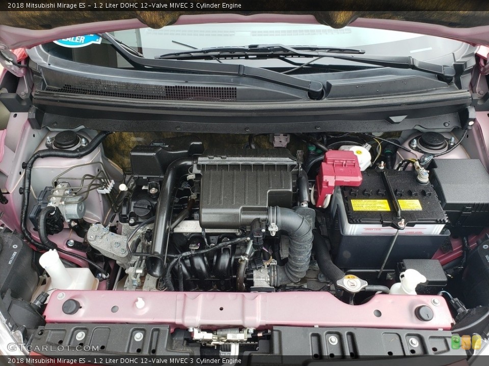 1.2 Liter DOHC 12-Valve MIVEC 3 Cylinder Engine for the 2018 Mitsubishi Mirage #133887072
