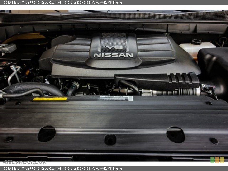 5.6 Liter DOHC 32-Valve VVEL V8 Engine for the 2019 Nissan Titan #134016399