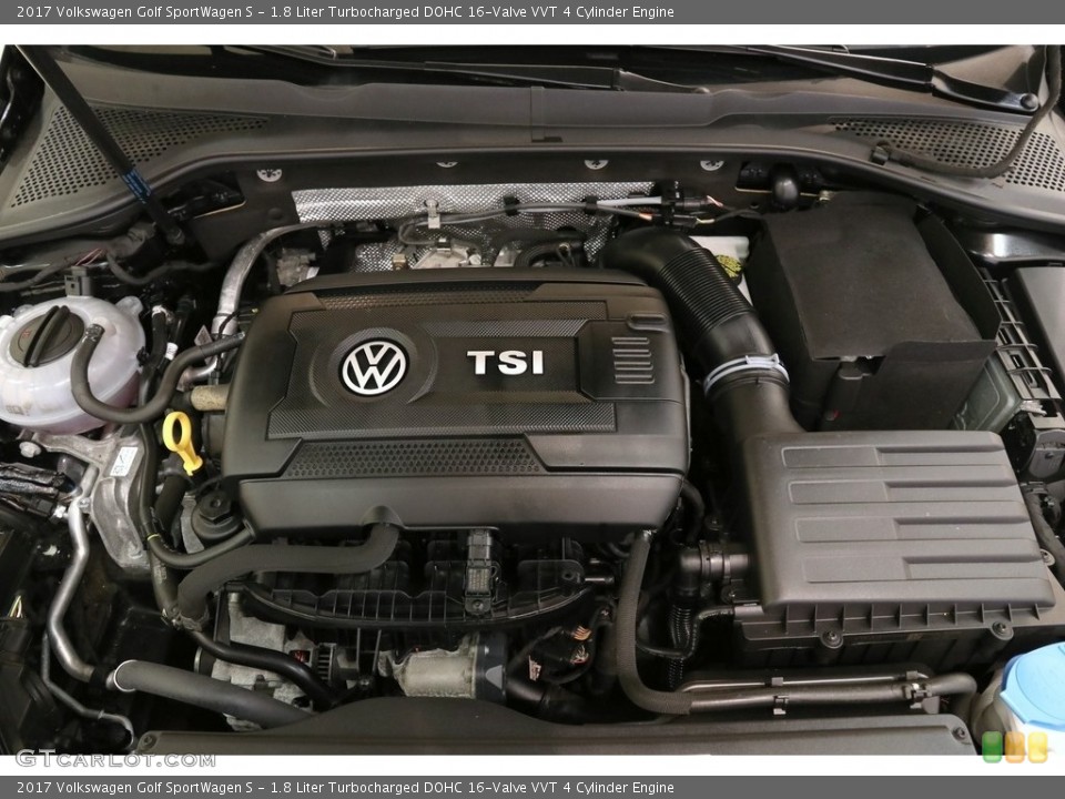 1.8 Liter Turbocharged DOHC 16-Valve VVT 4 Cylinder 2017 Volkswagen Golf SportWagen Engine