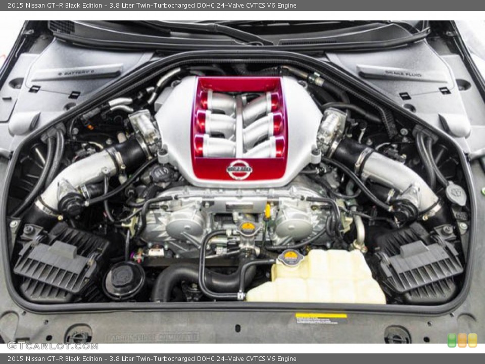 3.8 Liter Twin-Turbocharged DOHC 24-Valve CVTCS V6 2015 Nissan GT-R Engine