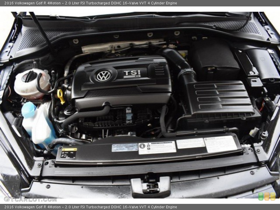 2.0 Liter FSI Turbocharged DOHC 16-Valve VVT 4 Cylinder 2016 Volkswagen Golf R Engine